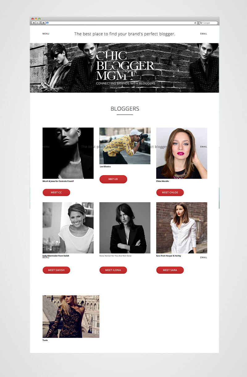chic bloggers page